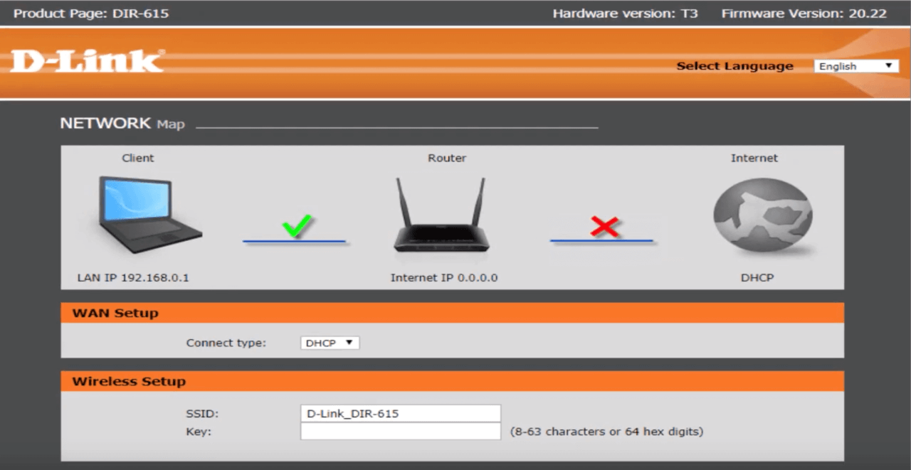 D-Link router configuration
