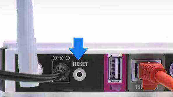 reset router